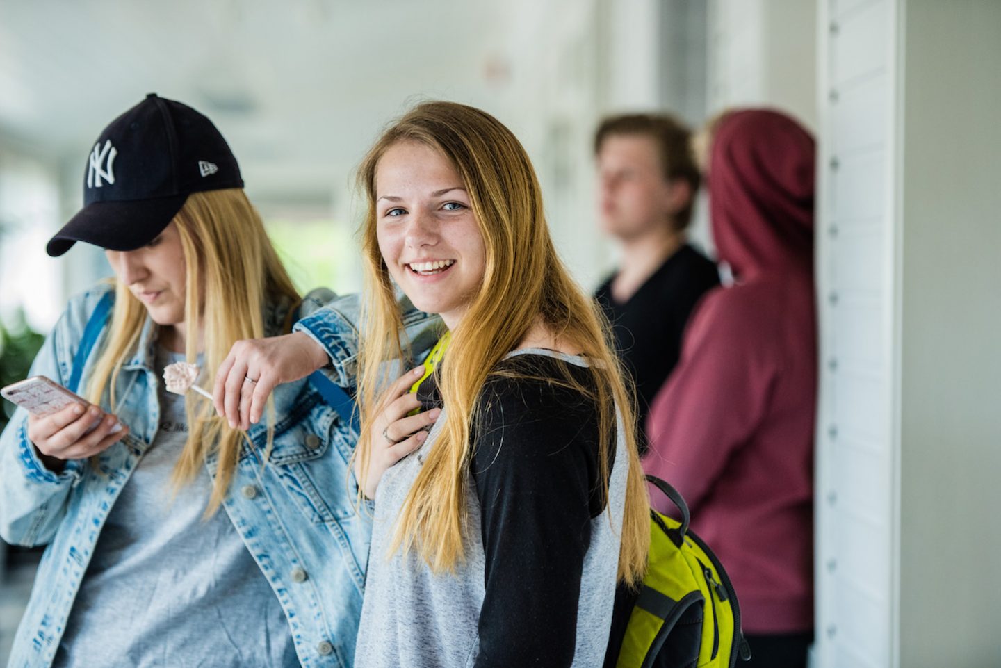 Elever på Gjennestad skole